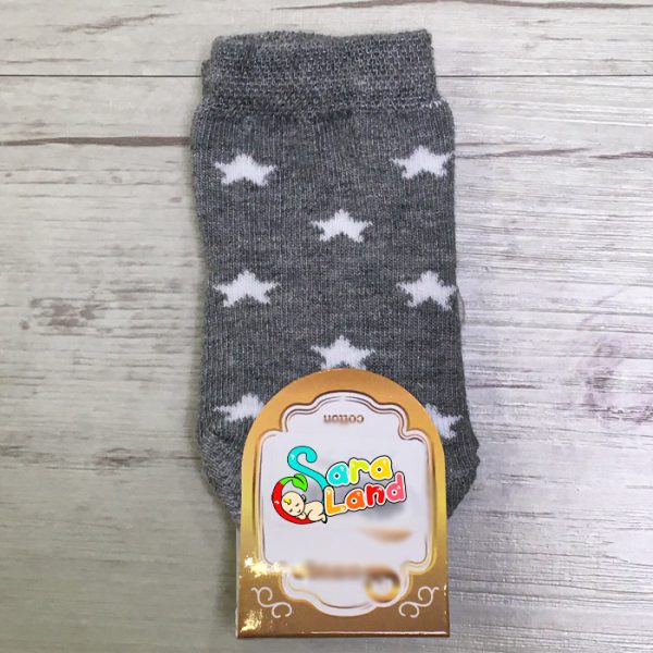 جوراب نوزادی اسپرت طرح ستاره دار دوازده