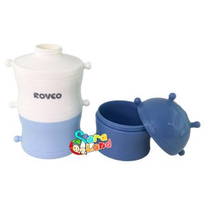 انبار غذا کودک رووکو Rovco سه طبقه کد N6012 آبی