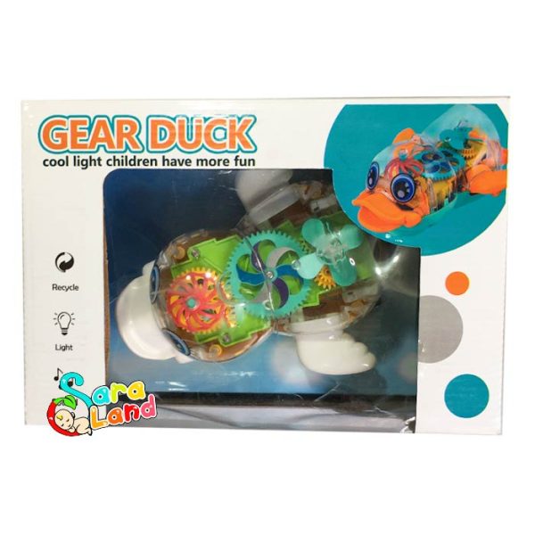 اردک موزیکال چرخ دنده ای Gear Duck سفید