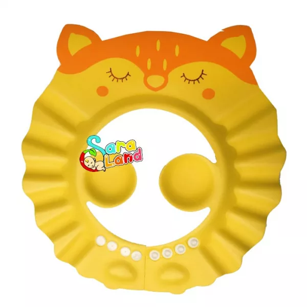 کلاه نوزاد حمام مدل گربه چشم بسته رنگی
