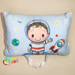 سرویس خواب مسافرتی نوزاد سه تکه طرح پسر فضانورد آبی