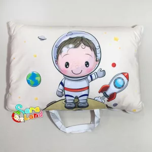 سرویس خواب مسافرتی نوزاد سه تکه طرح پسر فضانورد کرم